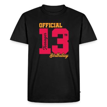 Teen Teen Teen Teens Teeny Gift - Men's Premium Organic T-Shirt - black - Front - Nico (187cm)