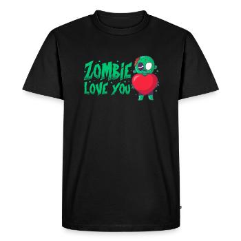 Zombie Zombie Chasseur de Zombie Apocalypse Cadeau - T-shirt Premium bio Homme - noir - Devant - Nico (187cm)
