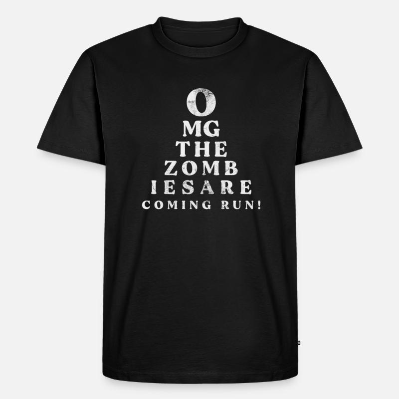 Zombie - Männer Premium Bio T-Shirt - Schwarz