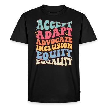 Autisme - T-shirt Premium bio Homme - noir - Devant - Nico (187cm)
