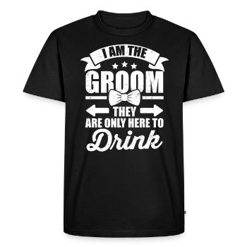 Enterrement de vie de garçon et de garçon - T-shirt Premium bio Homme - noir - Devant - Nico (187cm)