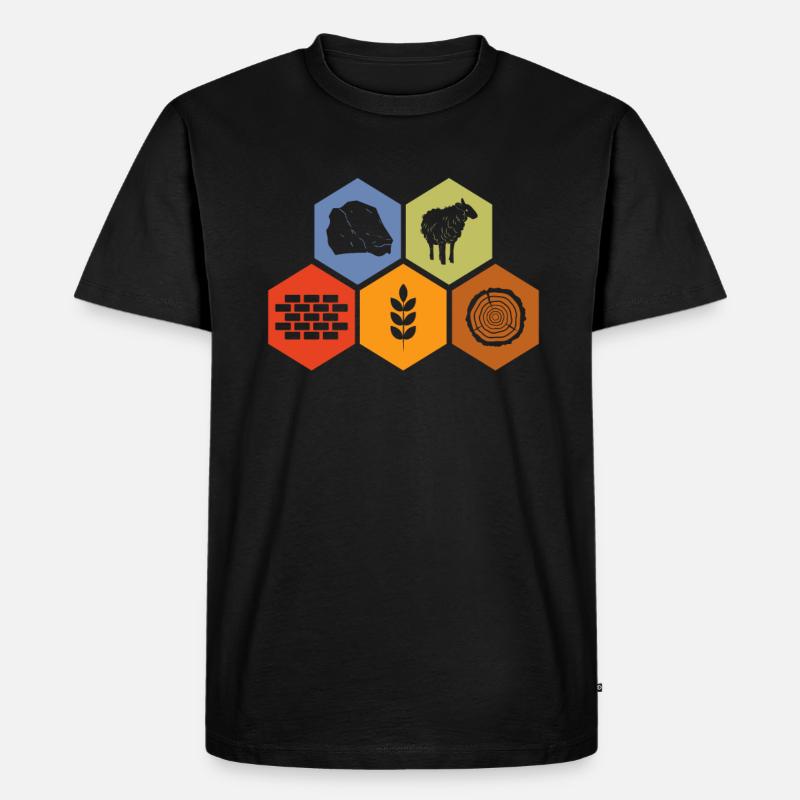 Brettspiel Brettspiele Spieleabend Spiele Geschenk - Männer Premium Bio T-Shirt - Schwarz