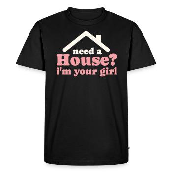 Real Estate Agent Real Estate Agent Gift - Men's Premium Organic T-Shirt - black - Front - Nico (187cm)