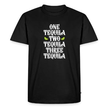 Tequila Sunrise Booze Party Mexico Gift - Men's Premium Organic T-Shirt - black - Front - Nico (187cm)