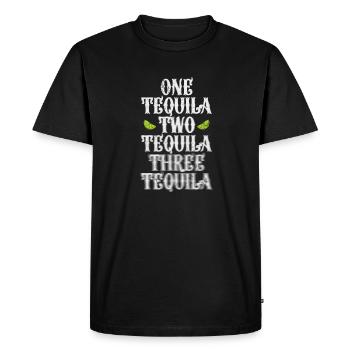 Téquila - T-shirt Premium bio Homme - noir - Devant - Nico (187cm)