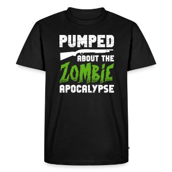 Zombie Zombie Chasseur de Zombie Apocalypse Cadeau - T-shirt Premium bio Homme - noir - Devant - Nico (187cm)
