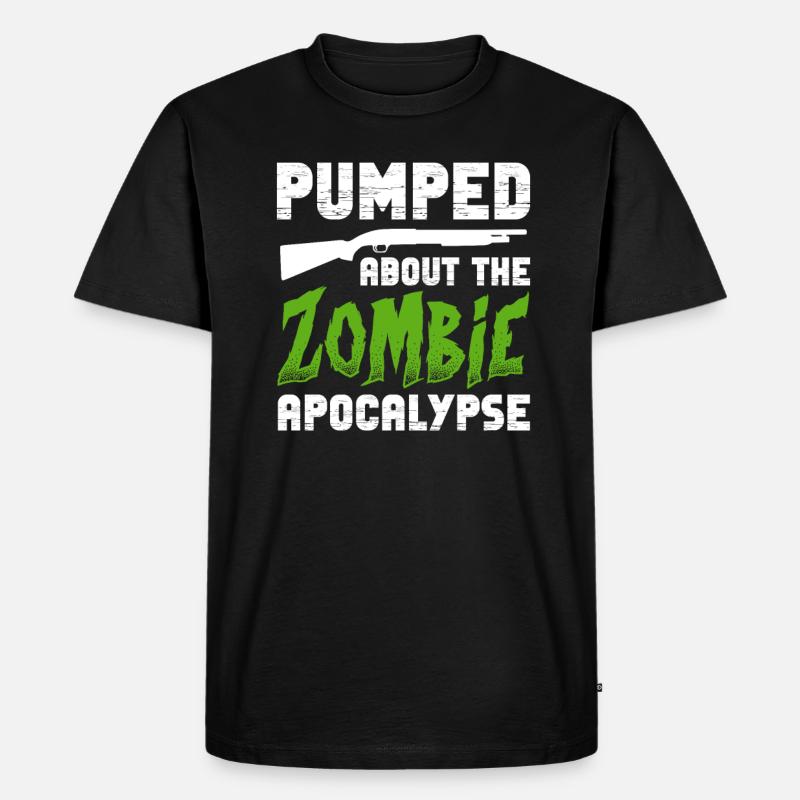 Zombie Zombie-Jäger Zombieapokalypse Geschenk - Männer Premium Bio T-Shirt - Schwarz