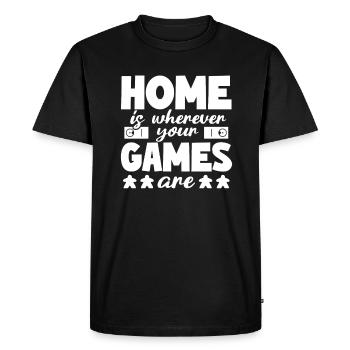 Jeux de société Jeux de société Jeux de soirée Jeux Cadeau - T-shirt Premium bio Homme - noir - Devant - Nico (187cm)