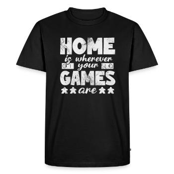Board game - Men's Premium Organic T-Shirt - black - Front - Nico (187cm)