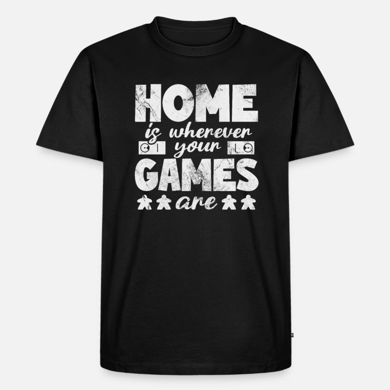 Brettspiel - Männer Premium Bio T-Shirt - Schwarz