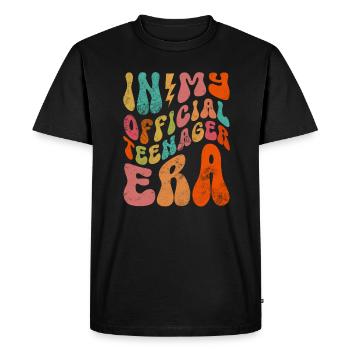Adolescent - T-shirt Premium bio Homme - noir - Devant - Nico (187cm)