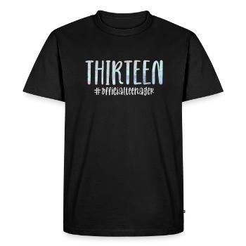 Adolescent - T-shirt Premium bio Homme - noir - Devant - Nico (187cm)
