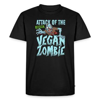 Zombie Zombie Chasseur de Zombie Apocalypse Cadeau - T-shirt Premium bio Homme - noir - Devant - Nico (187cm)
