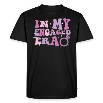 Vieille fille - T-shirt Premium bio Homme - noir - Devant - Nico (187cm)