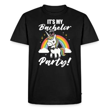 Enterrement de vie de jeune fille et de jeune fille - T-shirt Premium bio Homme - noir - Devant - Nico (187cm)