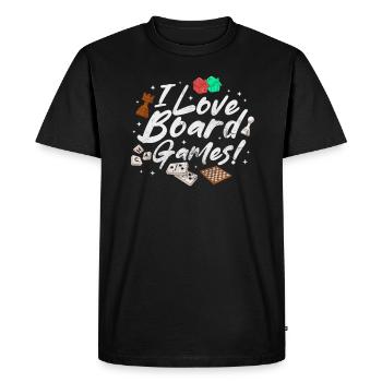 Board game - Men's Premium Organic T-Shirt - black - Front - Nico (187cm)