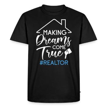 Real Estate Agent Real Estate Agent Gift - Men's Premium Organic T-Shirt - black - Front - Nico (187cm)