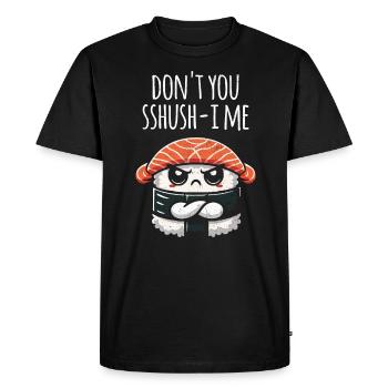 Sushi - Men's Premium Organic T-Shirt - black - Front - Nico (187cm)
