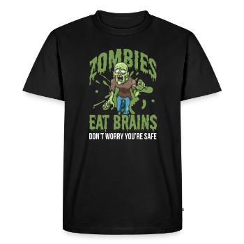 Zombie Zombie Chasseur de Zombie Apocalypse Cadeau - T-shirt Premium bio Homme - noir - Devant - Nico (187cm)