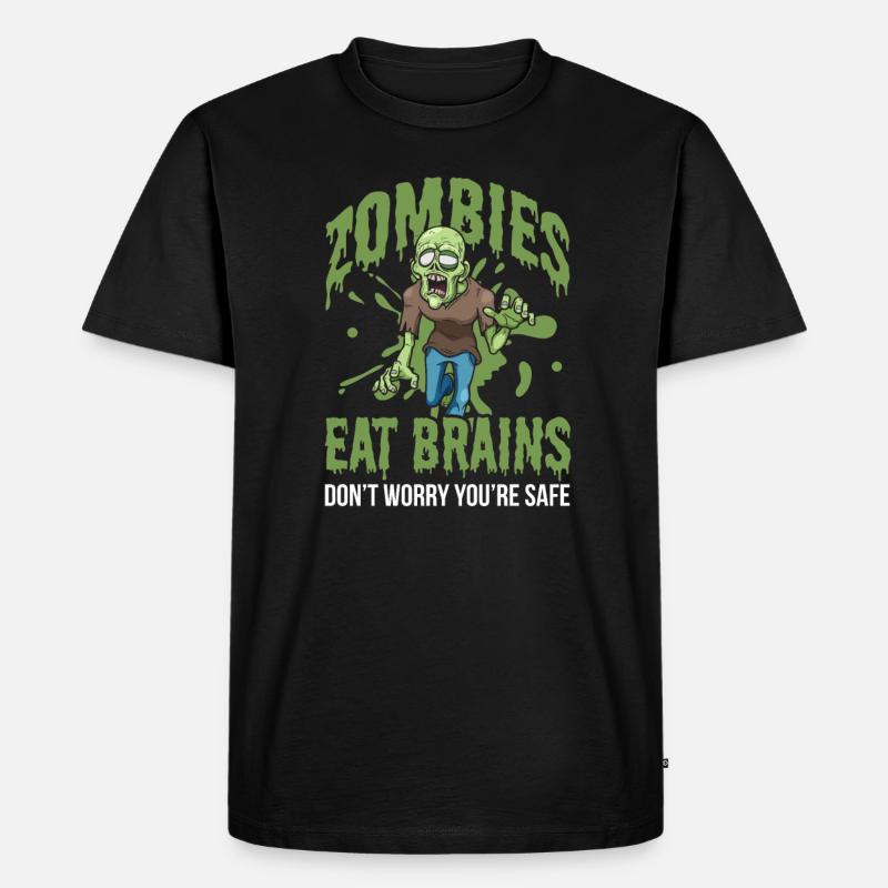 Zombie Zombie-Jäger Zombieapokalypse Geschenk - Männer Premium Bio T-Shirt - Schwarz