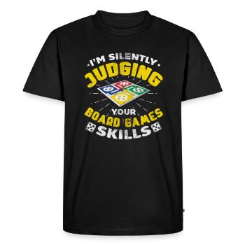 Board game - Men's Premium Organic T-Shirt - black - Front - Nico (187cm)