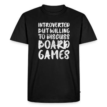 Board game - Men's Premium Organic T-Shirt - black - Front - Nico (187cm)