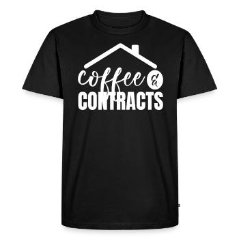 Real Estate Agent Real Estate Agent Gift - Men's Premium Organic T-Shirt - black - Front - Nico (187cm)