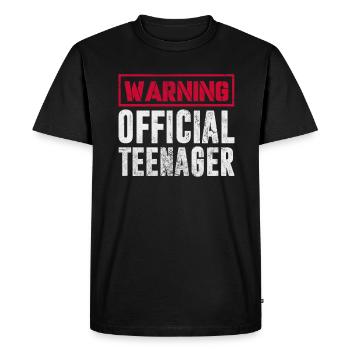 Adolescent - T-shirt Premium bio Homme - noir - Devant - Nico (187cm)