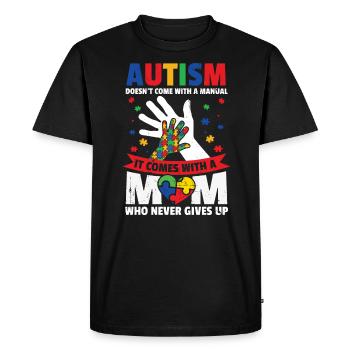 Autisme - T-shirt Premium bio Homme - noir - Devant - Nico (187cm)
