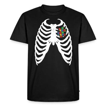 Autism - Men's Premium Organic T-Shirt - black - Front - Nico (187cm)
