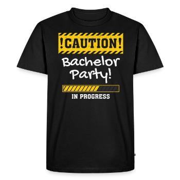 Bachelor bachelor party - Men's Premium Organic T-Shirt - black - Front - Nico (187cm)