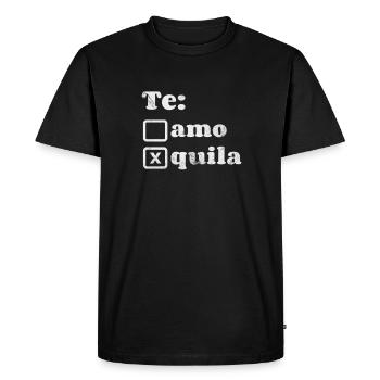 Téquila - T-shirt Premium bio Homme - noir - Devant - Nico (187cm)