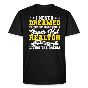 Real Estate Agent Real Estate Agent Gift - Men's Premium Organic T-Shirt - black - Front - Nico (187cm)