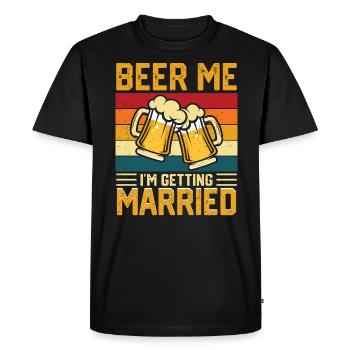 Bachelor bachelor party - Men's Premium Organic T-Shirt - black - Front - Nico (187cm)