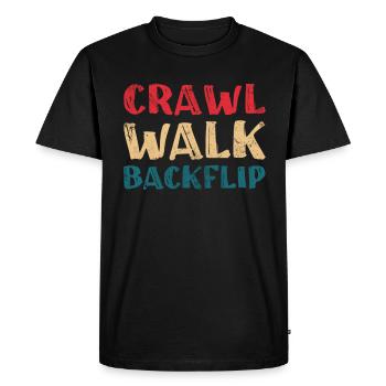 Backflip - T-shirt Premium bio Homme - noir - Devant - Nico (187cm)