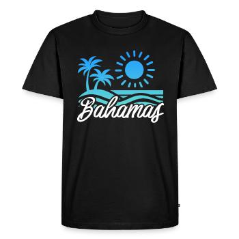 Bahamas Caribbean Island Atlantic Summer Gift - Men's Premium Organic T-Shirt - black - Front - Nico (187cm)