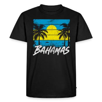Bahamas - T-shirt Premium bio Homme - noir - Devant - Nico (187cm)
