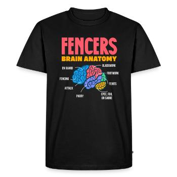 Fencing Sword Sabre Epee Fencing Gift - Men's Premium Organic T-Shirt - black - Front - Nico (187cm)