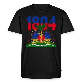 Vacances Haïti Caraïbes - T-shirt Premium bio Homme - noir - Devant - Nico (187cm)