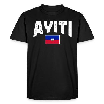 Vacances Haïti Caraïbes - T-shirt Premium bio Homme - noir - Devant - Nico (187cm)