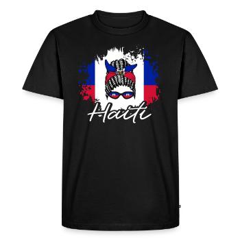 Vacances Haïti Caraïbes - T-shirt Premium bio Homme - noir - Devant - Nico (187cm)