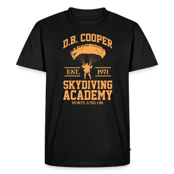 Skydive Skydiver Skydiving Parachute Gift - Men's Premium Organic T-Shirt - black - Front - Nico (187cm)