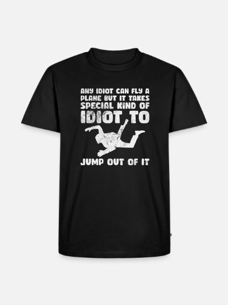 Skydive - Men's Premium Organic T-Shirt - black