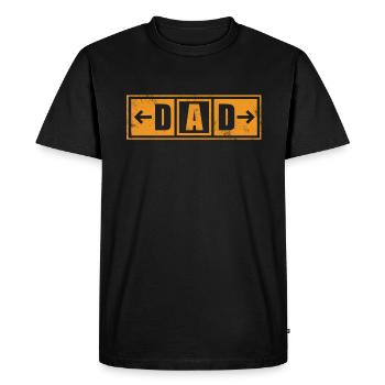 Taxi Père Chauffeur de taxi Profession Circulation Cadeau - T-shirt Premium bio Homme - noir - Devant - Nico (187cm)
