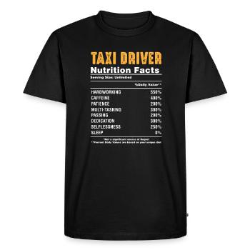 Taxi - Männer Premium Bio T-Shirt - Schwarz - Vorne - Nico (187cm)