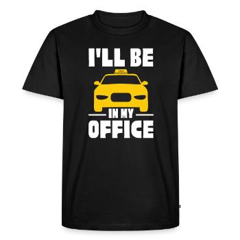 Taxi - Men's Premium Organic T-Shirt - black - Front - Nico (187cm)