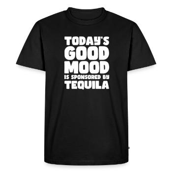 Tequila Sunrise Booze Party Mexico Gift - Men's Premium Organic T-Shirt - black - Front - Nico (187cm)