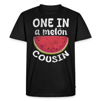 Cousin pastèque - T-shirt Premium bio Homme - noir - Devant - Nico (187cm)