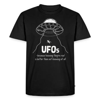 Étranger - T-shirt Premium bio Homme - noir - Devant - Nico (187cm)