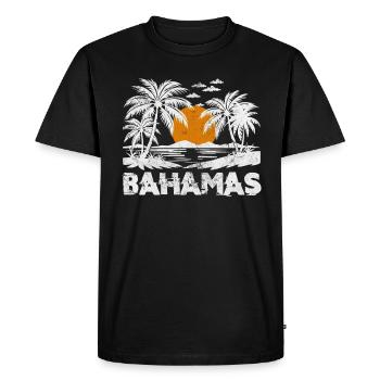 Bahamas - T-shirt Premium bio Homme - noir - Devant - Nico (187cm)